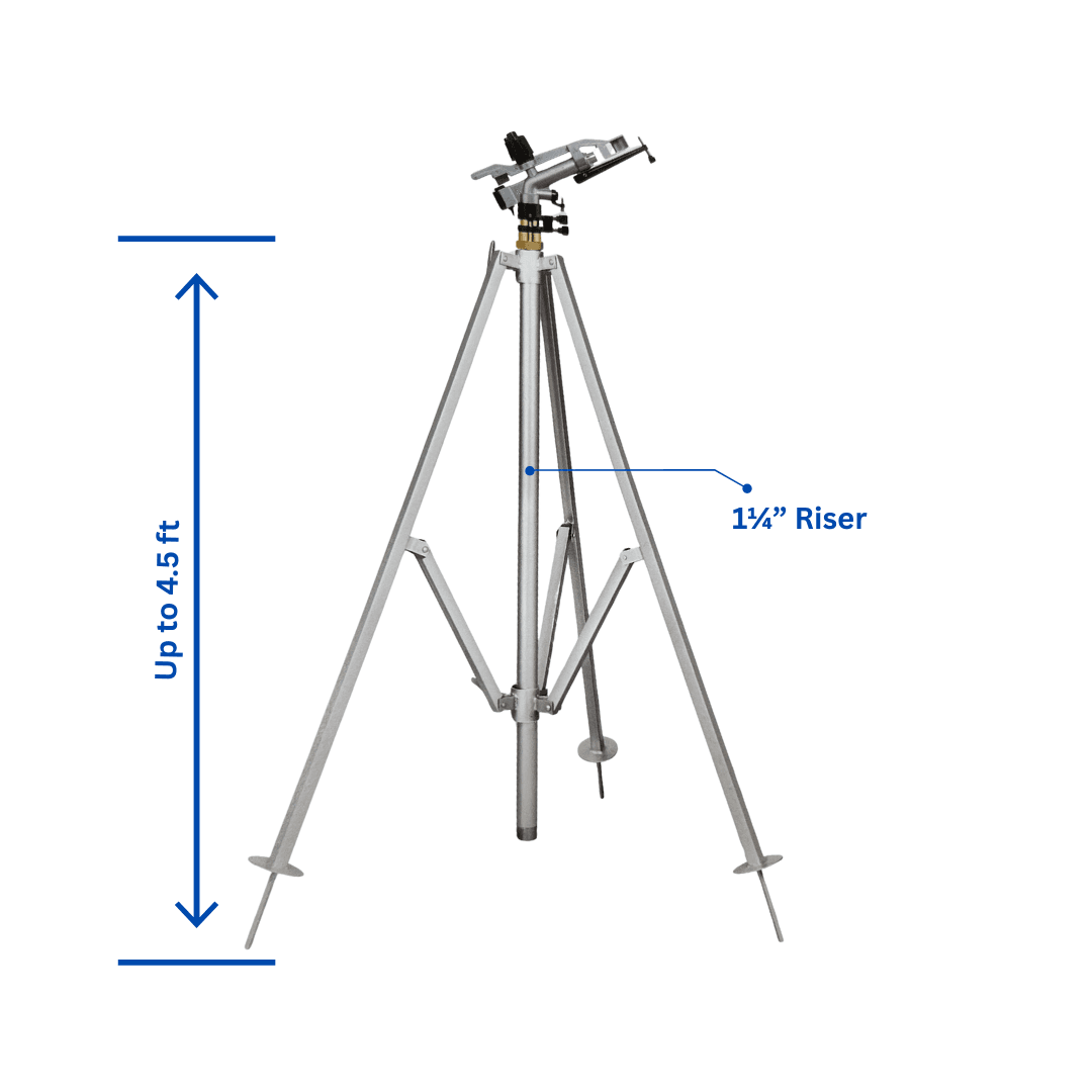 1-1/4" Rain Silver Sprinkler Stand